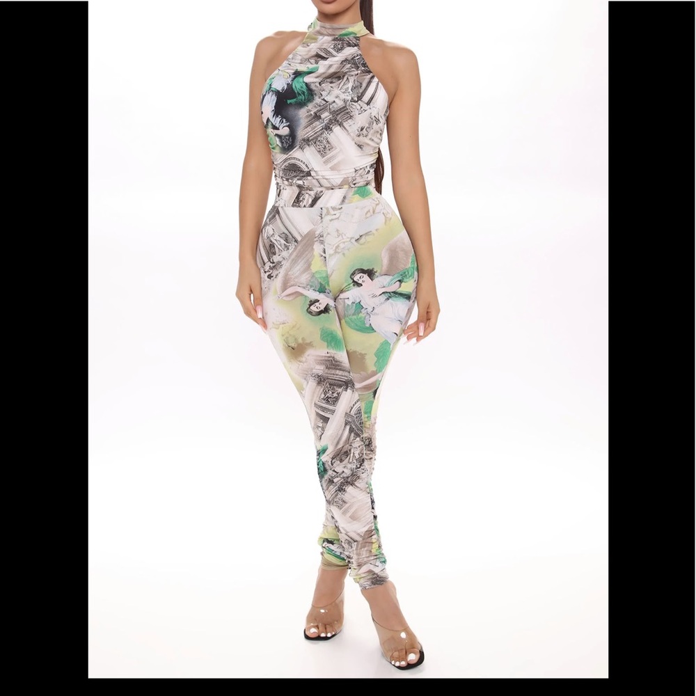 Secret Identity Legging Set - Green/combo